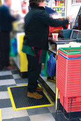 3M Safety-Walk Dome Cushion Mat 3500 Black 900mm x 1200mm x 14mm Single